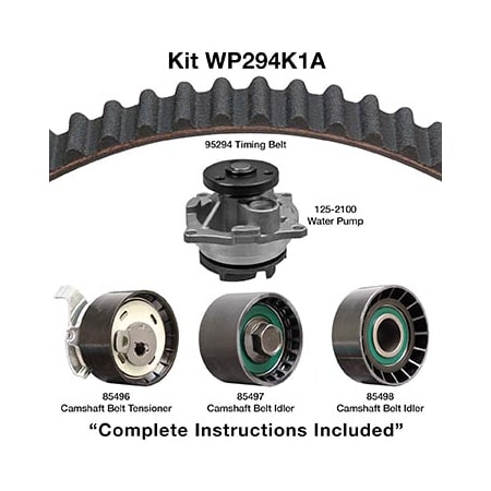 Dayco 98-99 Ford Mercury Water Pump Kit, Wp294K1A WP294K1A